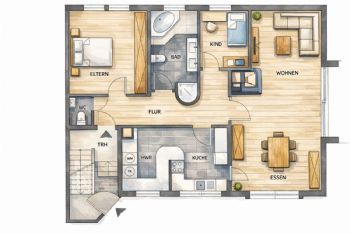  Erdgeschoss Wohnung 1 